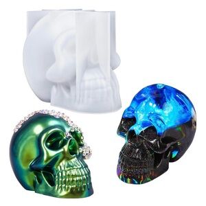 American Crafts Color Pour Resin Skull Mold